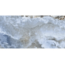 Nahaufnahme einer Onyx-Marmorplatte mit natürlicher Textur