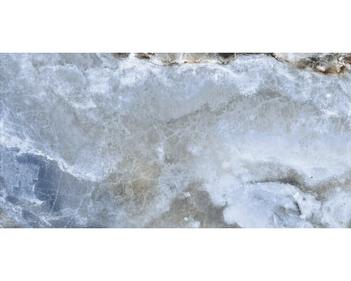 Nahaufnahme einer Onyx-Marmorplatte mit natürlicher Textur