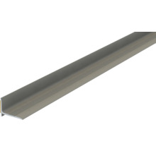 Treppenkantenprofil aus Aluminium mit geriffelter Oberfläche