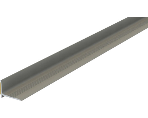 Treppenkantenprofil aus Aluminium mit geriffelter Oberfläche
