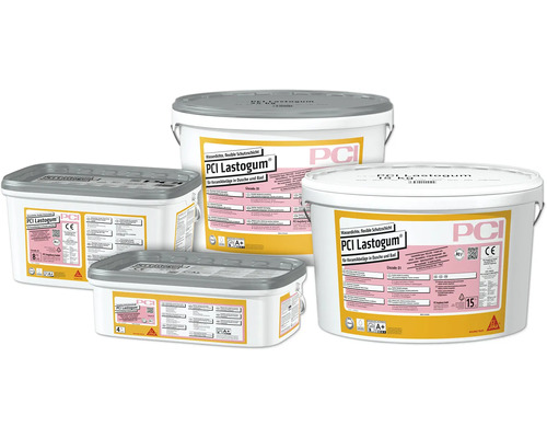 Verschiedene Gebindegrößen PCI Lastogum Dichtmasse für Dusche und Bad
