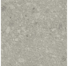 Nahaufnahme einer grauen Bodenfliese mit gesprenkelter Textur