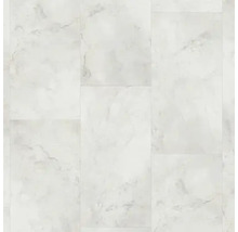 Nahaufnahme von Bodenfliesen mit Marmoroptik