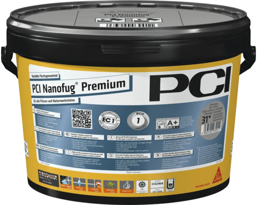 PCI Nanofug Premium variabler Flexfugenmörtel für Fliesen und Natursteine in einem Eimer
