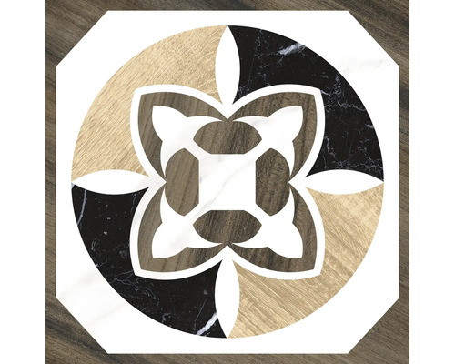 Dekorfliese mit geometrischem Blütenmuster für Wand- und Bodenbeläge