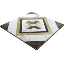 Quadratische Fliese mit Blumenmuster für Boden oder Wand