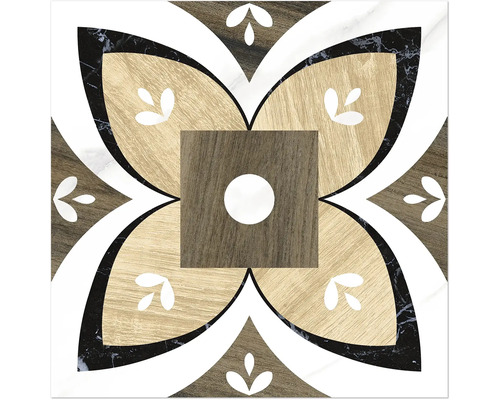 Dekorative Fliese mit floralem Muster