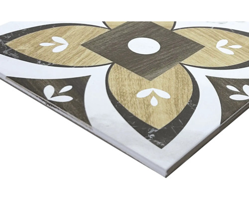 Dekorfliese mit floralem Muster