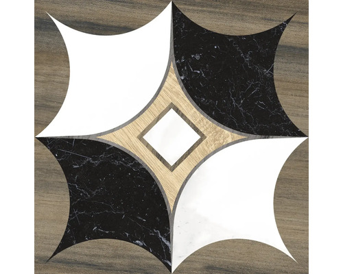 Dekorfliese mit geometrischem Muster