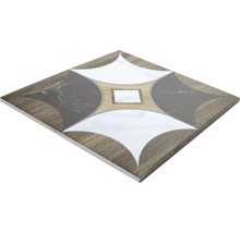 Quadratische Fliese mit geometrischem Muster