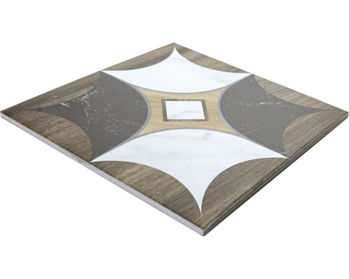 Quadratische Fliese mit geometrischem Muster