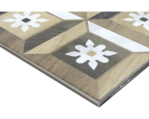 Dekorfliese mit Blumenmuster