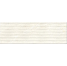 Dekorative Wandfliese mit horizontalen Linien und subtiler Textur