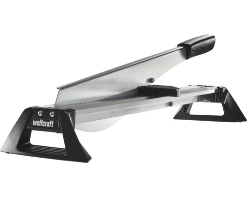 Wolfcraft Laminatschneider mit Metallklinge, Wolfcraft Logo und schwarzem Kunststoffgriff.