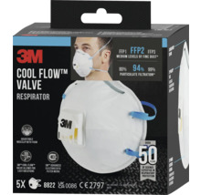 3M Atemschutzmaske mit Ausatemventil, FFP2 Schutzstufe