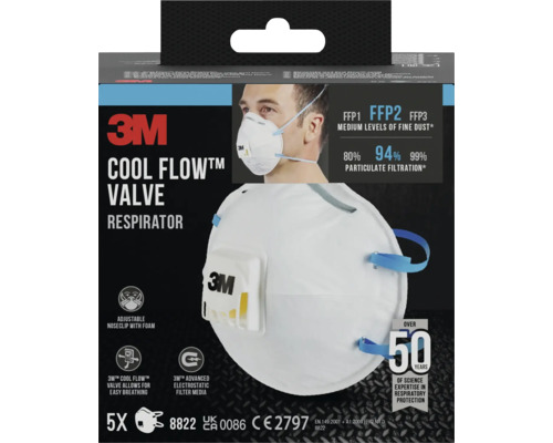 3M Cool Flow Ventil Atemschutzmaske