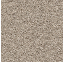 Nahaufnahme eines beigen Teppichs mit kurzer Faser