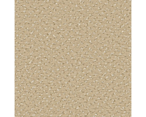 Nahaufnahme eines beigen Teppichs mit Melierung