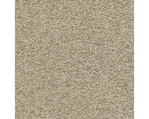 Nahaufnahme eines beigen Teppichs.