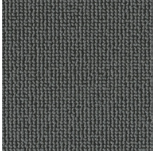 Nahaufnahme eines grauen Teppichs mit Schlingenstruktur