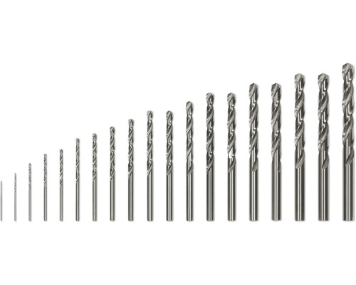 Set aus Spiralbohrern für Metall in verschiedenen Größen