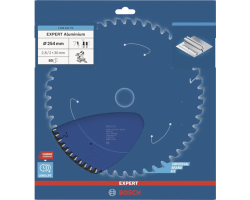 Bosch Expert Aluminium Sägeblatt mit 254 Millimeter Durchmesser