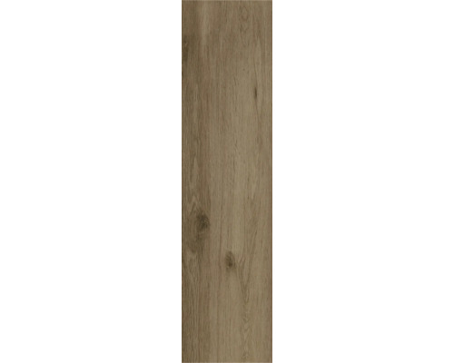 Laminatboden in Holzoptik mit Maserung und Astlöchern.