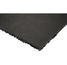 Nahaufnahme einer schwarzen Teppichfliese