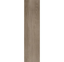 Bodenbelag in Holzoptik mit Maserung in Taupe.