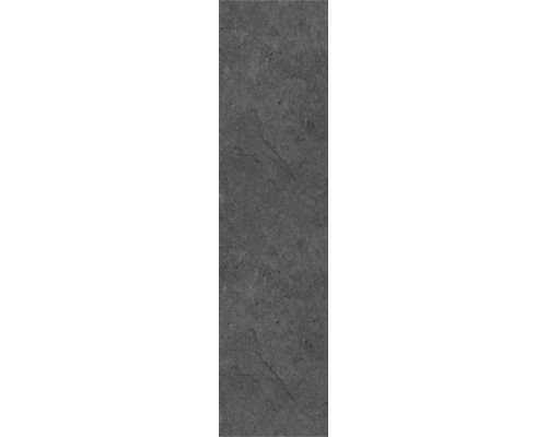 Textur einer dunkelgrauen Fliese in Steinoptik mit dezenten Adern und matter Oberfläche.