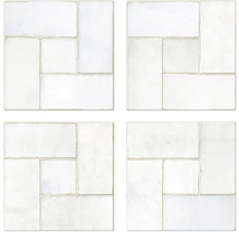 Modulares Verlegemuster für Wandfliesen und Bodenfliesen aus quadratischen und rechteckigen Formaten.