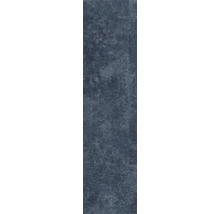 Blaue Teppichfliese mit Schlingenpol und melierter Struktur.