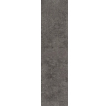 Teppichboden mit Schlingenpol in melierter Optik und anthrazitfarbenem Design.