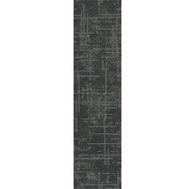 Teppichdiele mit abstraktem Linienmuster in Grau, strukturierte Oberfläche.