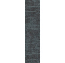 Graue Teppichfliese mit abstraktem Linienmuster und strukturierter Oberfläche.