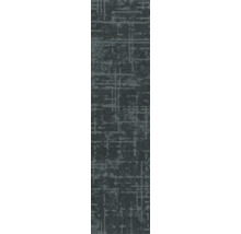 Teppichboden mit strukturiertem Muster in dunklen Tönen, gewebte Oberfläche mit abstraktem Liniendesign.