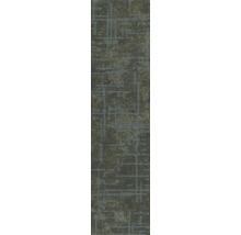 Texturierte Teppichfliese mit einem abstrakten geometrischen Muster aus sich kreuzenden Linien.