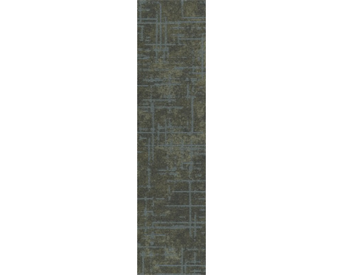 Texturierte Teppichfliese mit einem abstrakten geometrischen Muster aus sich kreuzenden Linien.