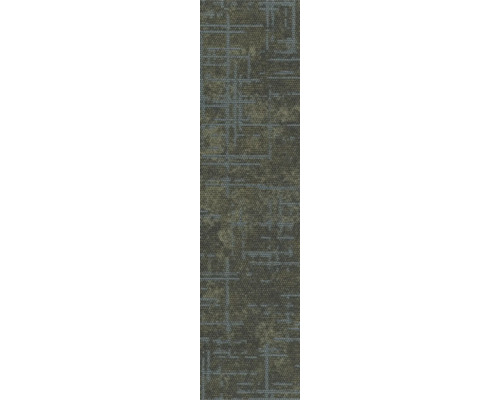 Teppichfliese mit strukturierter Schlingenoberfläche und abstraktem Linienmuster.