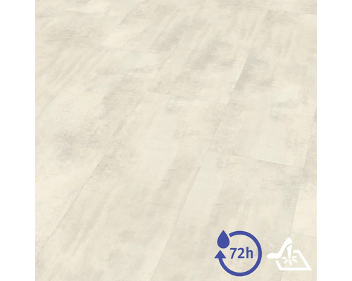 Laminatboden in Steinoptik, 72 Stunden wasserresistent und pflegeleicht.