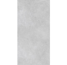 Feinsteinzeugfliese in Betonoptik für Wand und Boden, Grau, matte Oberfläche.