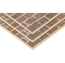 Wandpaneele in Ziegeloptik, dekorative Verkleidung für Innenräume, strukturierte Oberfläche mit Fugenbild