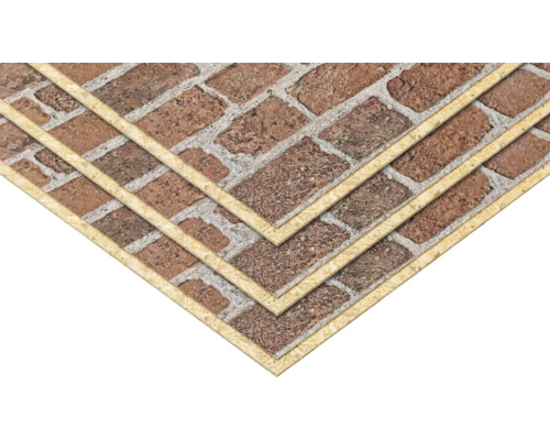 Wandpaneele in Ziegeloptik, dekorative Verkleidung für Innenräume, strukturierte Oberfläche mit Fugenbild