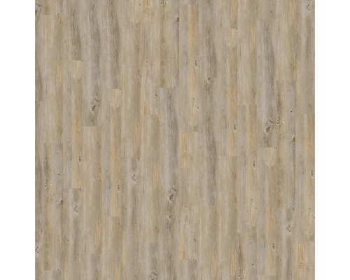 Bodenbelag in Holzoptik mit rustikalem Eiche-Dekor, Astlöchern und Maserung.