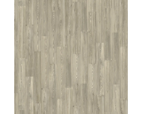 Bodenbelag in Holzoptik mit ausgeprägter Maserung und Astlöchern.