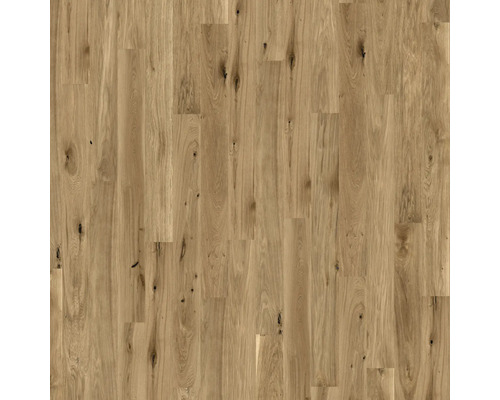 Parkettboden Eiche mit markanter Maserung und Astlöchern.