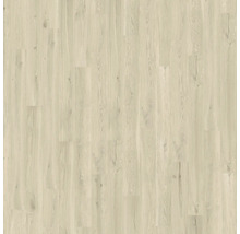 Bodenbelag in heller Holzoptik mit natürlicher Maserung und Astlöchern.