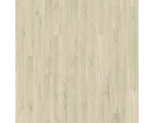 Bodenbelag in heller Holzoptik mit natürlicher Maserung und Astlöchern.