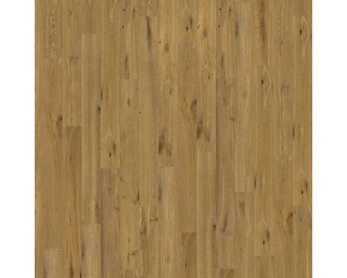 Parkettboden Eiche Schiffsboden-Optik mit Astlöchern und natürlicher Maserung.