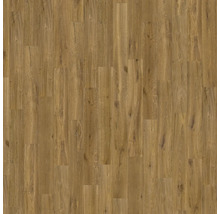 Bodenbelag aus Laminat oder Parkett mit Eichenoptik, Landhausdielen-Dekor mit Maserung und Astlöchern.